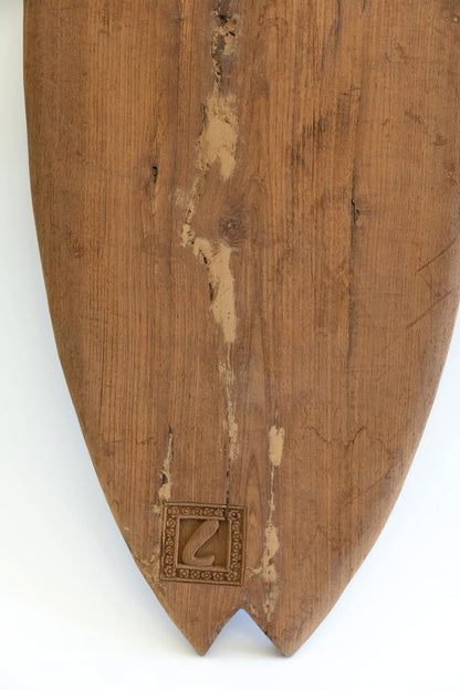 木彫りアートサーフボード ｜ 手彫り ｜ No.002